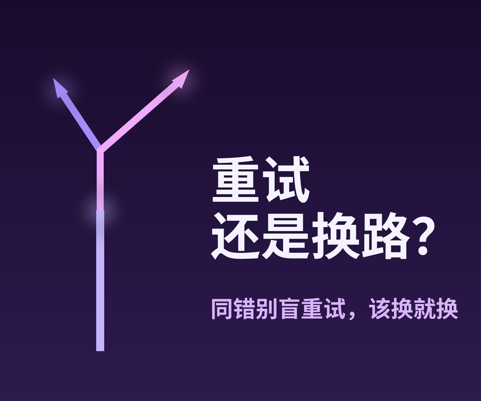 Agent 的重试与换路：失败了再试一次，还是换条路？