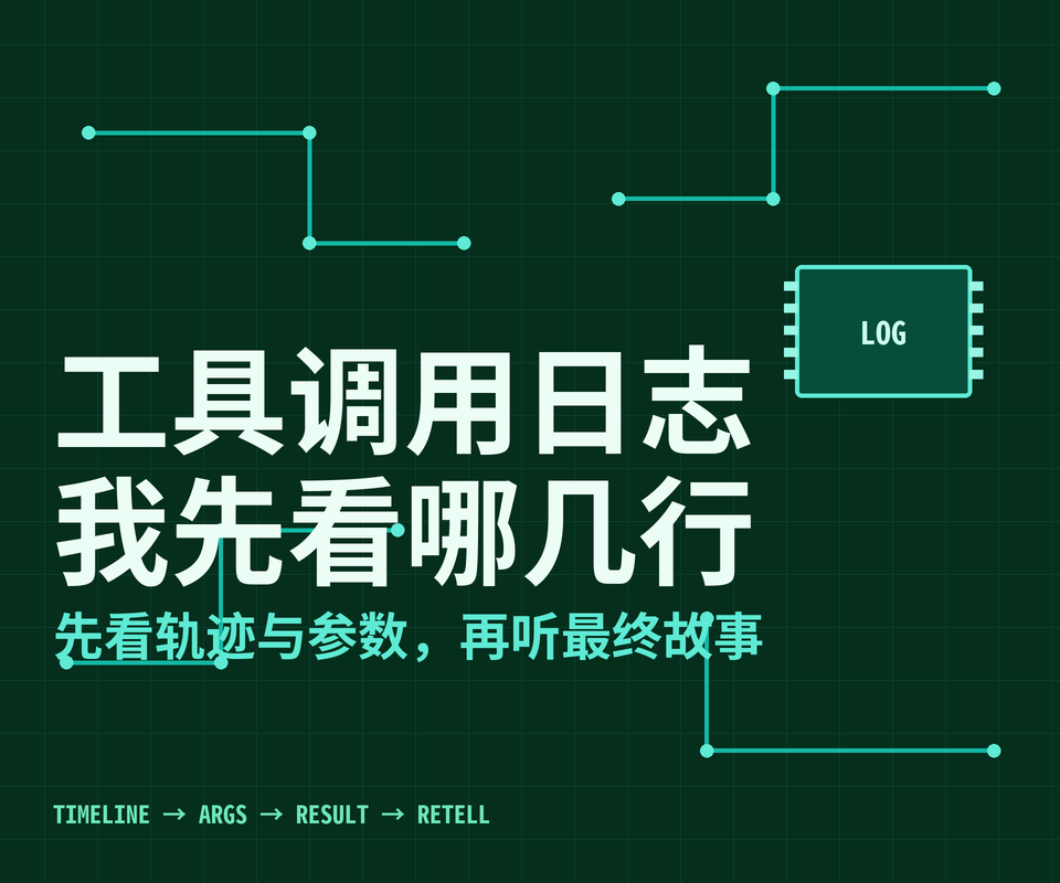 Agent 的工具调用日志：出了问题我先看哪几行